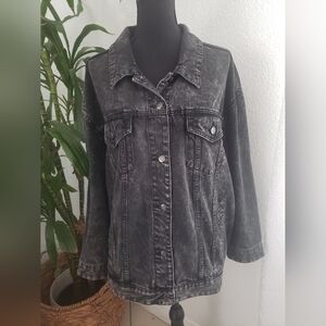 NWT Wild Fable Charcoal Denim Jacket Size L